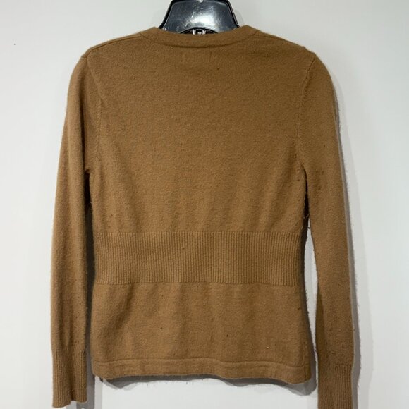 3/$20, Deane & White Camel V-Neck Angora Rabbit Hair Cardigan for Women - Picture 2 of 9